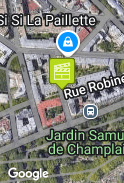 La rue proche de l'appartement de Suzanne